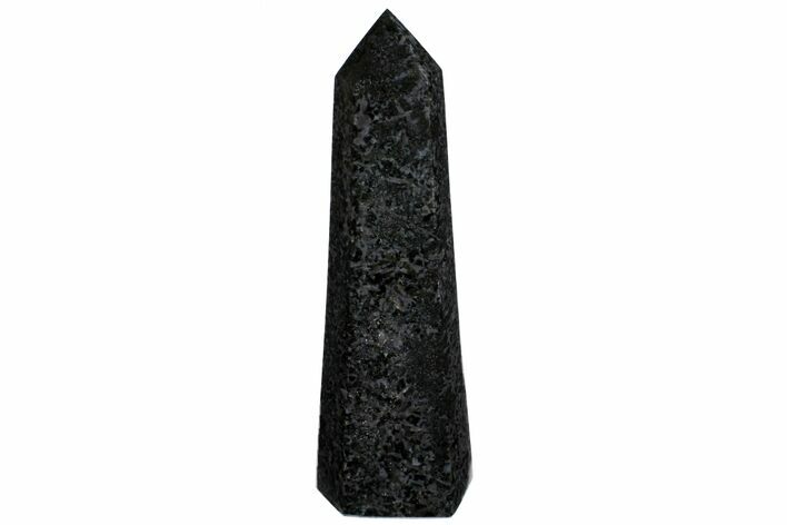 Polished, Indigo Gabbro Obelisk - Madagascar #136320